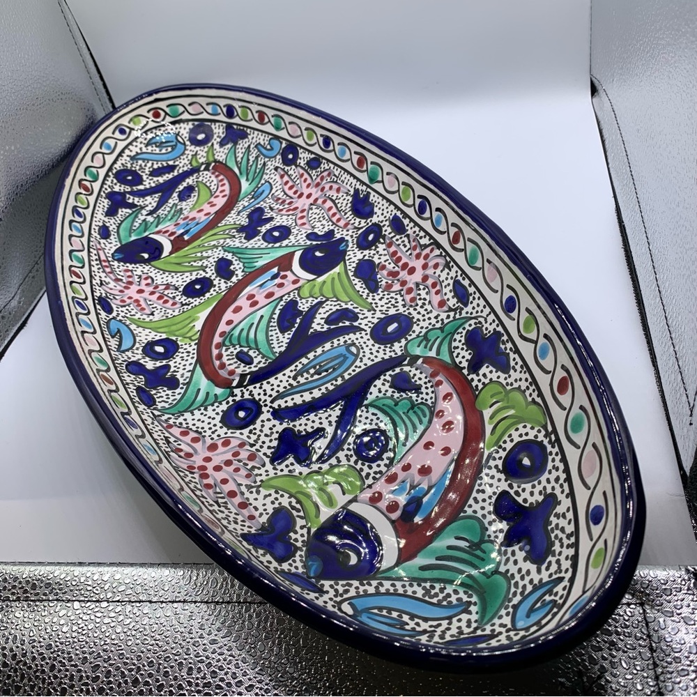 Le Souk Tunisia Fish Motif platter